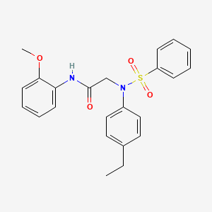 2-[N-(benzenesulfonyl)-4-ethylanilino]-N-(2-methoxyphenyl)acetamide