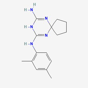 N-(2,4-dimethylphenyl)-6,8,10-triazaspiro[4.5]deca-6,9-diene-7,9-diamine