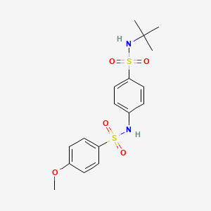 N-TERT-BUTYL-4-(4-METHOXYBENZENESULFONAMIDO)BENZENE-1-SULFONAMIDE