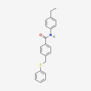 N-(4-ethylphenyl)-4-[(phenylthio)methyl]benzamide