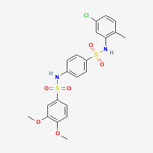 N-(4-{[(5-chloro-2-methylphenyl)amino]sulfonyl}phenyl)-3,4-dimethoxybenzenesulfonamide