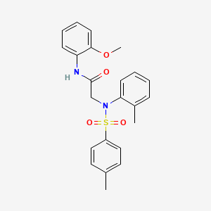 N-(2-methoxyphenyl)-2-(2-methyl-N-(4-methylphenyl)sulfonylanilino)acetamide