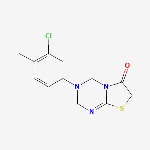 3-(3-chloro-4-methylphenyl)-3,4-dihydro-2H-[1,3]thiazolo[3,2-a][1,3,5]triazin-6(7H)-one