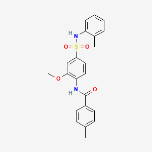 N-[2-methoxy-4-[(2-methylphenyl)sulfamoyl]phenyl]-4-methylbenzamide