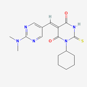 1-cyclohexyl-5-{[2-(dimethylamino)-5-pyrimidinyl]methylene}-2-thioxodihydro-4,6(1H,5H)-pyrimidinedione