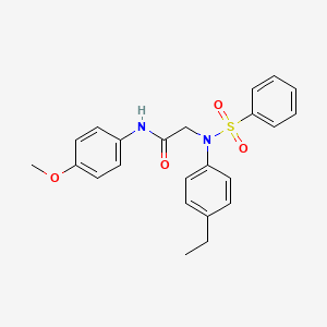 N~2~-(4-ethylphenyl)-N-(4-methoxyphenyl)-N~2~-(phenylsulfonyl)glycinamide