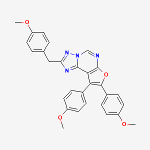 2-(4-methoxybenzyl)-8,9-bis(4-methoxyphenyl)furo[3,2-e][1,2,4]triazolo[1,5-c]pyrimidine