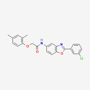 N-[2-(3-chlorophenyl)-1,3-benzoxazol-5-yl]-2-(2,4-dimethylphenoxy)acetamide