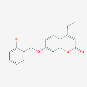 7-[(2-BROMOPHENYL)METHOXY]-4-ETHYL-8-METHYL-2H-CHROMEN-2-ONE