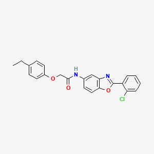 N-[2-(2-chlorophenyl)-1,3-benzoxazol-5-yl]-2-(4-ethylphenoxy)acetamide