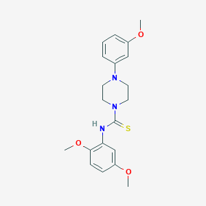 N-(2,5-dimethoxyphenyl)-4-(3-methoxyphenyl)piperazine-1-carbothioamide