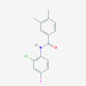 molecular formula C15H13ClINO B3653702 N-(2-chloro-4-iodophenyl)-3,4-dimethylbenzamide 