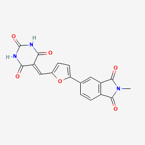 5-[[5-(2-Methyl-1,3-dioxoisoindol-5-yl)furan-2-yl]methylidene]-1,3-diazinane-2,4,6-trione