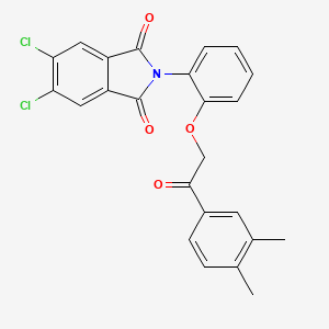 5,6-dichloro-2-{2-[2-(3,4-dimethylphenyl)-2-oxoethoxy]phenyl}-1H-isoindole-1,3(2H)-dione