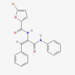 N-[(E)-3-anilino-3-oxo-1-phenylprop-1-en-2-yl]-5-bromofuran-2-carboxamide