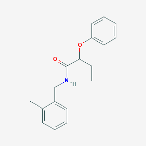 N-(2-methylbenzyl)-2-phenoxybutanamide