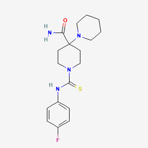 1-{[(4-Fluorophenyl)amino]thioxomethyl}-4-piperidylpiperidine-4-carboxamide