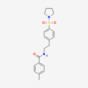 4-methyl-N-{2-[4-(1-pyrrolidinylsulfonyl)phenyl]ethyl}benzamide