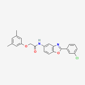 molecular formula C23H19ClN2O3 B3653832 N-[2-(3-chlorophenyl)-1,3-benzoxazol-5-yl]-2-(3,5-dimethylphenoxy)acetamide 