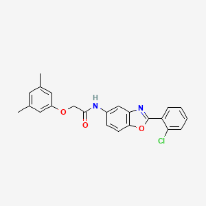 molecular formula C23H19ClN2O3 B3653841 N-[2-(2-chlorophenyl)-1,3-benzoxazol-5-yl]-2-(3,5-dimethylphenoxy)acetamide 