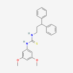 molecular formula C24H26N2O2S B3653888 1-(3,5-Dimethoxyphenyl)-3-(3,3-diphenylpropyl)thiourea 