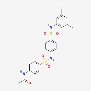 N-[4-({4-[(3,5-dimethylphenyl)sulfamoyl]phenyl}sulfamoyl)phenyl]acetamide