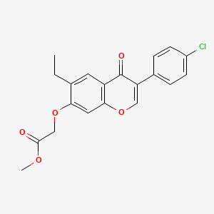 methyl {[3-(4-chlorophenyl)-6-ethyl-4-oxo-4H-chromen-7-yl]oxy}acetate