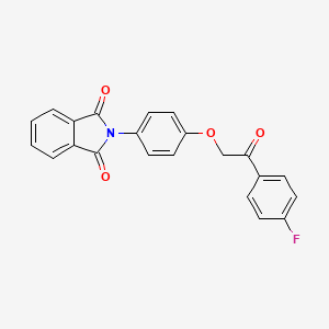 2-{4-[2-(4-fluorophenyl)-2-oxoethoxy]phenyl}-1H-isoindole-1,3(2H)-dione