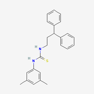 molecular formula C24H26N2S B3653981 N-(3,5-dimethylphenyl)-N'-(3,3-diphenylpropyl)thiourea 