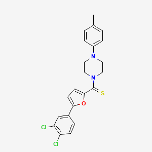 [5-(3,4-Dichlorophenyl)furan-2-yl]-[4-(4-methylphenyl)piperazin-1-yl]methanethione