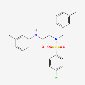 N~2~-[(4-chlorophenyl)sulfonyl]-N~2~-(3-methylbenzyl)-N~1~-(3-methylphenyl)glycinamide