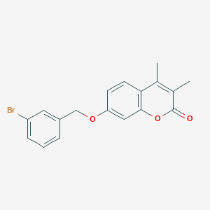 7-[(3-BROMOPHENYL)METHOXY]-3,4-DIMETHYL-2H-CHROMEN-2-ONE