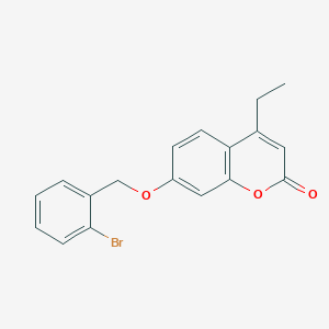 7-[(2-BROMOPHENYL)METHOXY]-4-ETHYL-2H-CHROMEN-2-ONE