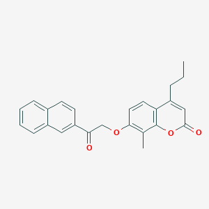 8-methyl-7-[2-(2-naphthyl)-2-oxoethoxy]-4-propyl-2H-chromen-2-one