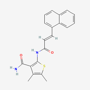 4,5-dimethyl-2-{[3-(1-naphthyl)acryloyl]amino}-3-thiophenecarboxamide