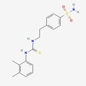 4-[2-({[(2,3-dimethylphenyl)amino]carbonothioyl}amino)ethyl]benzenesulfonamide