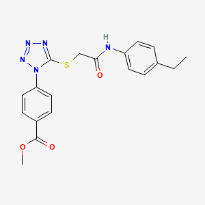 methyl 4-[5-({2-[(4-ethylphenyl)amino]-2-oxoethyl}thio)-1H-tetrazol-1-yl]benzoate