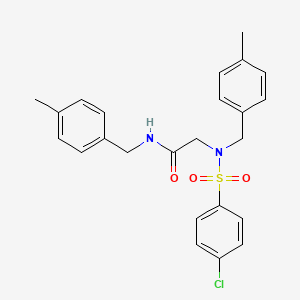 N~2~-[(4-chlorophenyl)sulfonyl]-N~1~,N~2~-bis(4-methylbenzyl)glycinamide