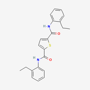 molecular formula C22H22N2O2S B3654304 2-N,5-N-bis(2-ethylphenyl)thiophene-2,5-dicarboxamide 