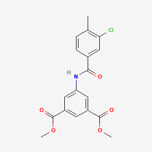 Dimethyl 5-{[(3-chloro-4-methylphenyl)carbonyl]amino}benzene-1,3-dicarboxylate