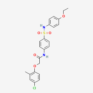 2-(4-chloro-2-methylphenoxy)-N-(4-{[(4-ethoxyphenyl)amino]sulfonyl}phenyl)acetamide