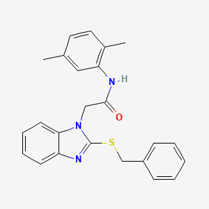 2-[2-(Benzylsulfanyl)-1H-1,3-benzodiazol-1-YL]-N-(2,5-dimethylphenyl)acetamide