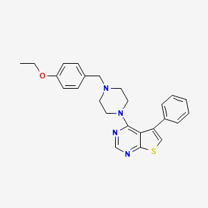 4-[4-(4-Ethoxybenzyl)piperazin-1-yl]-5-phenylthieno[2,3-d]pyrimidine