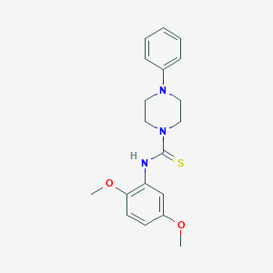 N-(2,5-dimethoxyphenyl)-4-phenylpiperazine-1-carbothioamide