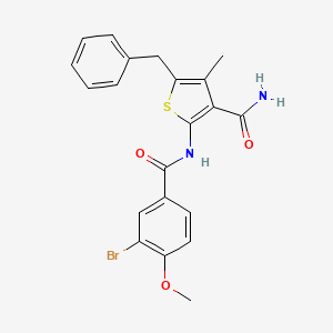 5-benzyl-2-[(3-bromo-4-methoxybenzoyl)amino]-4-methyl-3-thiophenecarboxamide