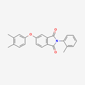 molecular formula C23H19NO3 B3654441 5-(3,4-dimethylphenoxy)-2-(2-methylphenyl)-1H-isoindole-1,3(2H)-dione 