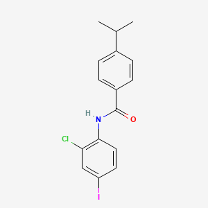 N-(2-chloro-4-iodophenyl)-4-(propan-2-yl)benzamide