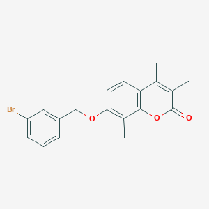 7-[(3-BROMOPHENYL)METHOXY]-3,4,8-TRIMETHYL-2H-CHROMEN-2-ONE