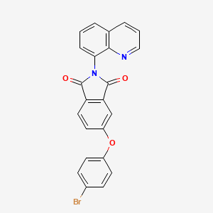 molecular formula C23H13BrN2O3 B3654615 5-(4-BROMOPHENOXY)-2-(8-QUINOLYL)-1H-ISOINDOLE-1,3(2H)-DIONE 