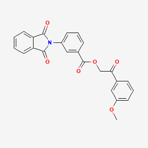 2-(3-METHOXYPHENYL)-2-OXOETHYL 3-(1,3-DIOXOISOINDOL-2-YL)BENZOATE